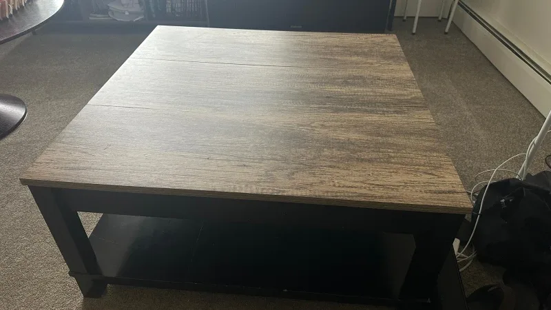 Coffee Table - Wood and Black image indicator(2)