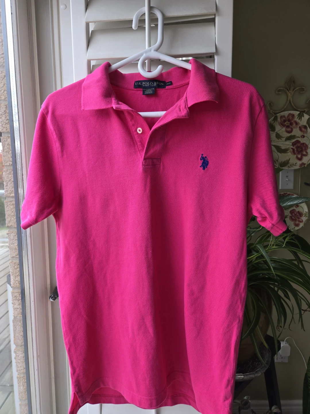 U.S. Polo Assn. Pink Polo Shirt - Size M - photo 2