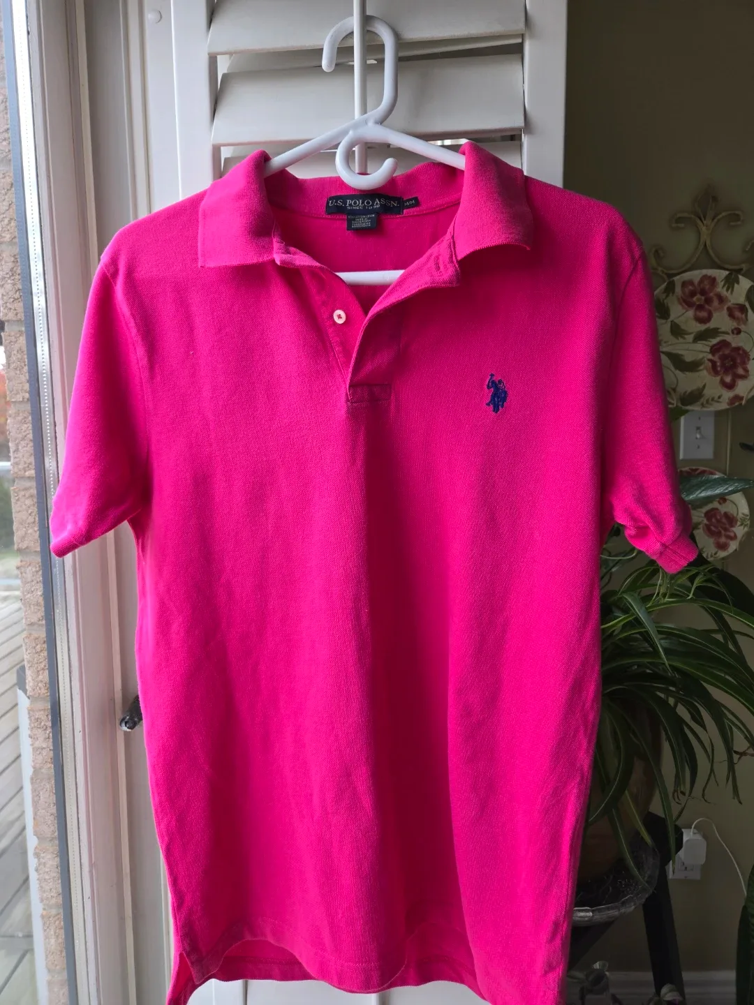 U.S. Polo Assn. Pink Polo Shirt - Size M image indicator(2)