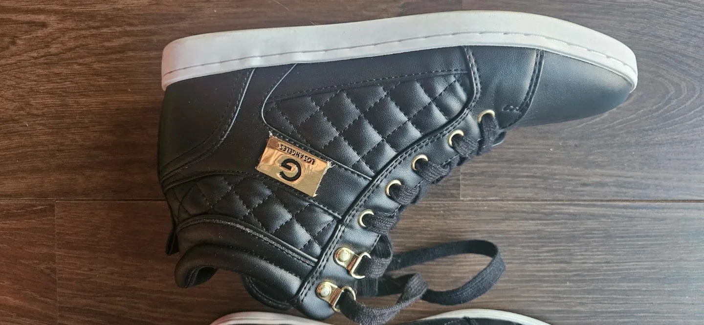 Guess Los Angeles Black High Top Sneakers - Size 8 image indicator(9)