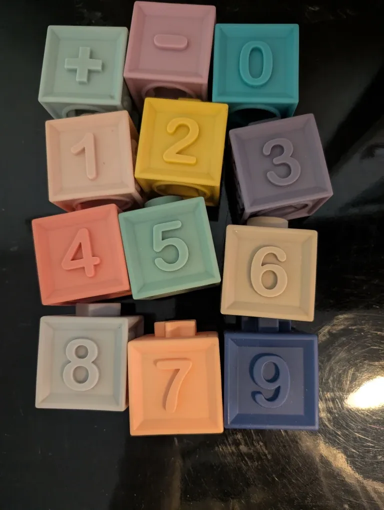 Soft Baby Building Blocks - Numbers & Animals