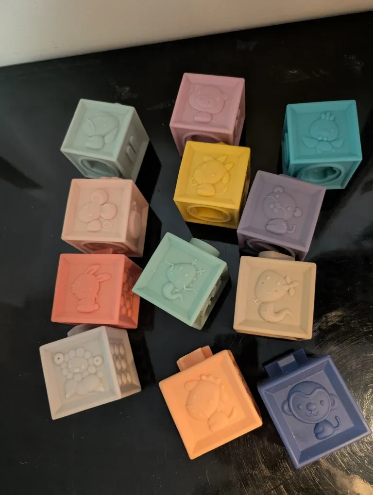 Soft Baby Building Blocks - Numbers & Animals image indicator(2)