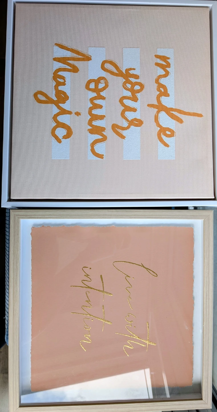 Framed Art - 'Make Your Own Magic' & 'Live With Intention' - photo 3