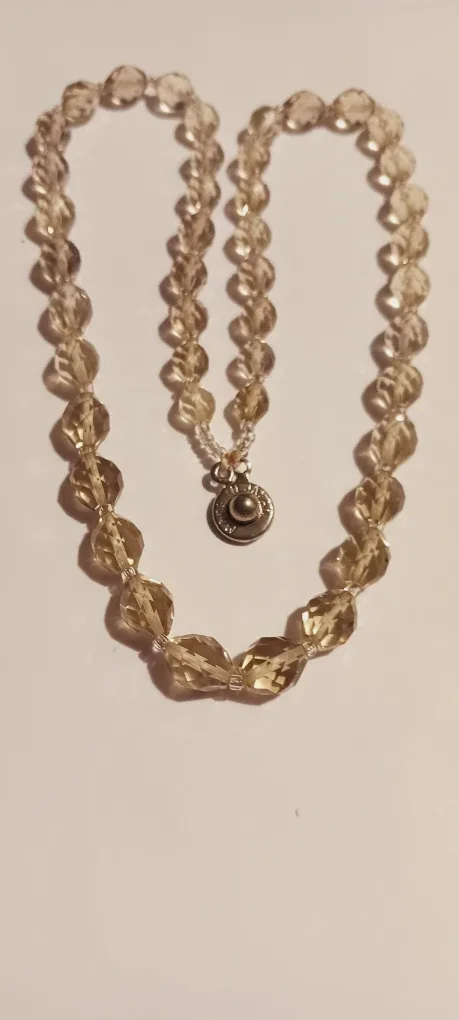 Champagne Color Smokey Quartz  Stone Japanese Necklace image indicator(5)