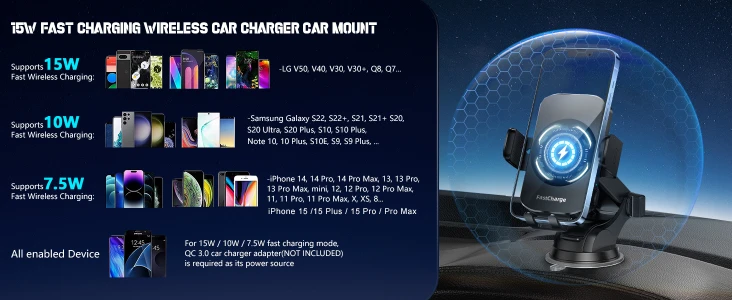 NEW Fast Wireless Car Charger - photo 5