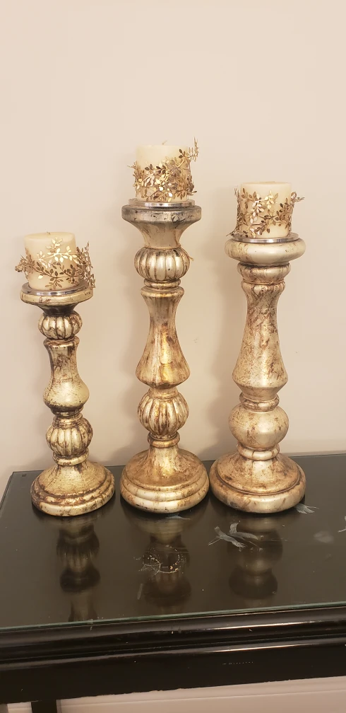 Set of 3 Decorative Candle Holders