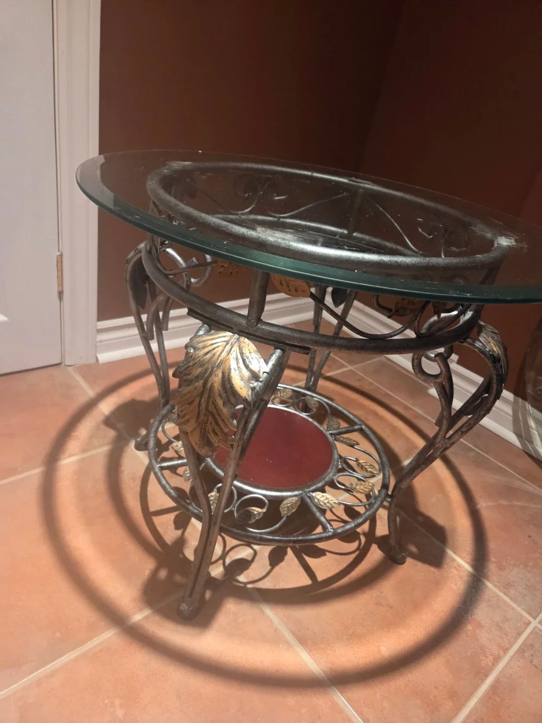 Glass Top Accent Table image indicator(2)