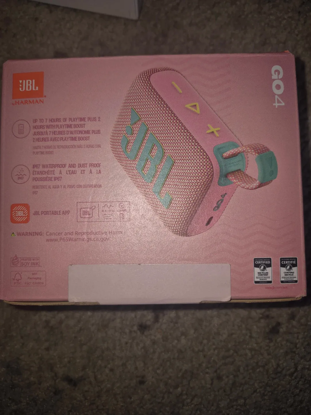 JBL Go 4 Portable Bluetooth Speaker - Pink image indicator(2)