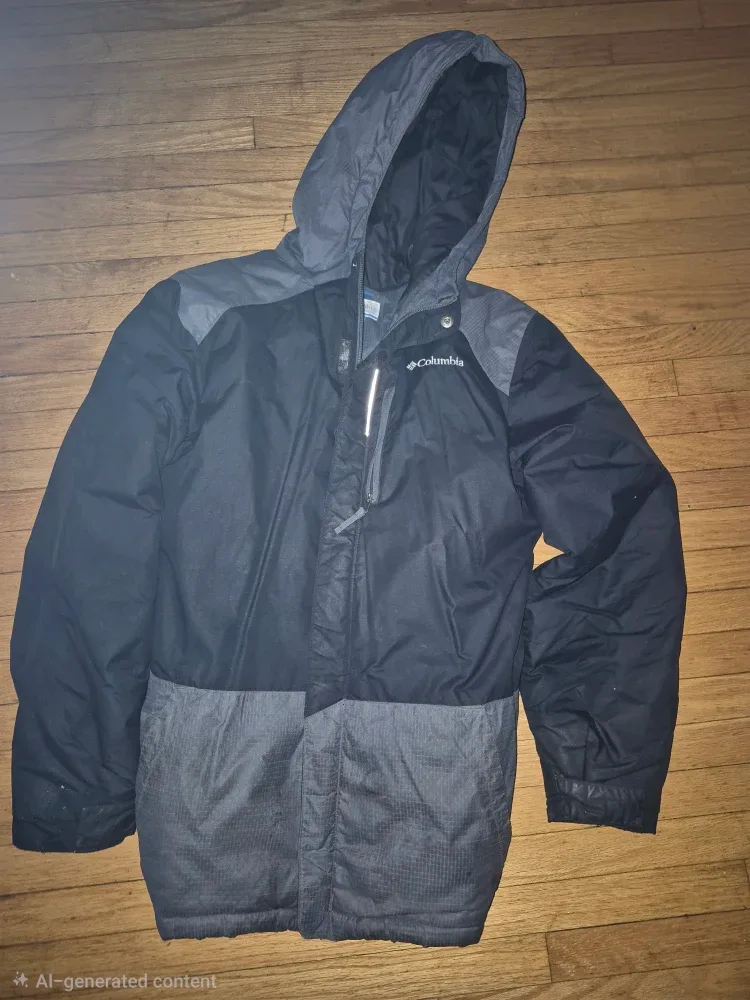 Columbia Winter Jacket - Black/Grey kids L