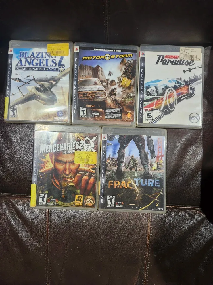 PS3 Games Bundle: Blazing Angels, MotorStorm, Burnout Paradise image indicator(3)