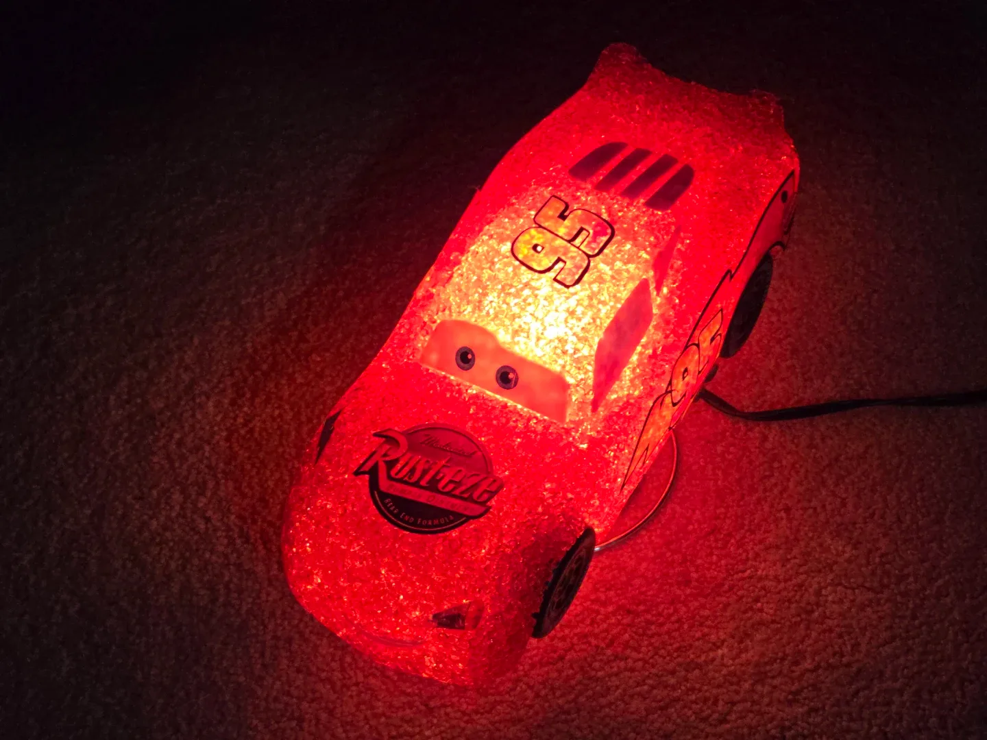 Disney Pixar Cars Lightning McQueen Night Light image indicator(3)