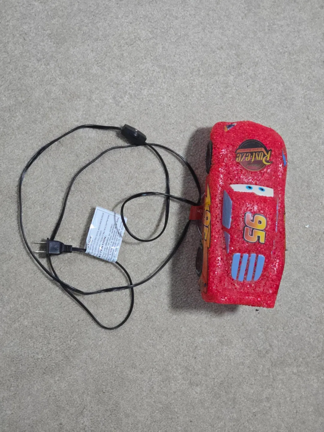Disney Pixar Cars Lightning McQueen Night Light image indicator(4)