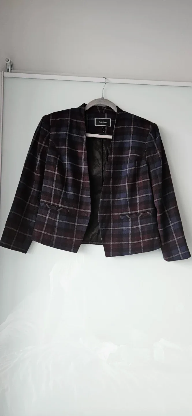 Le Chateau Plaid Blazer - Size M