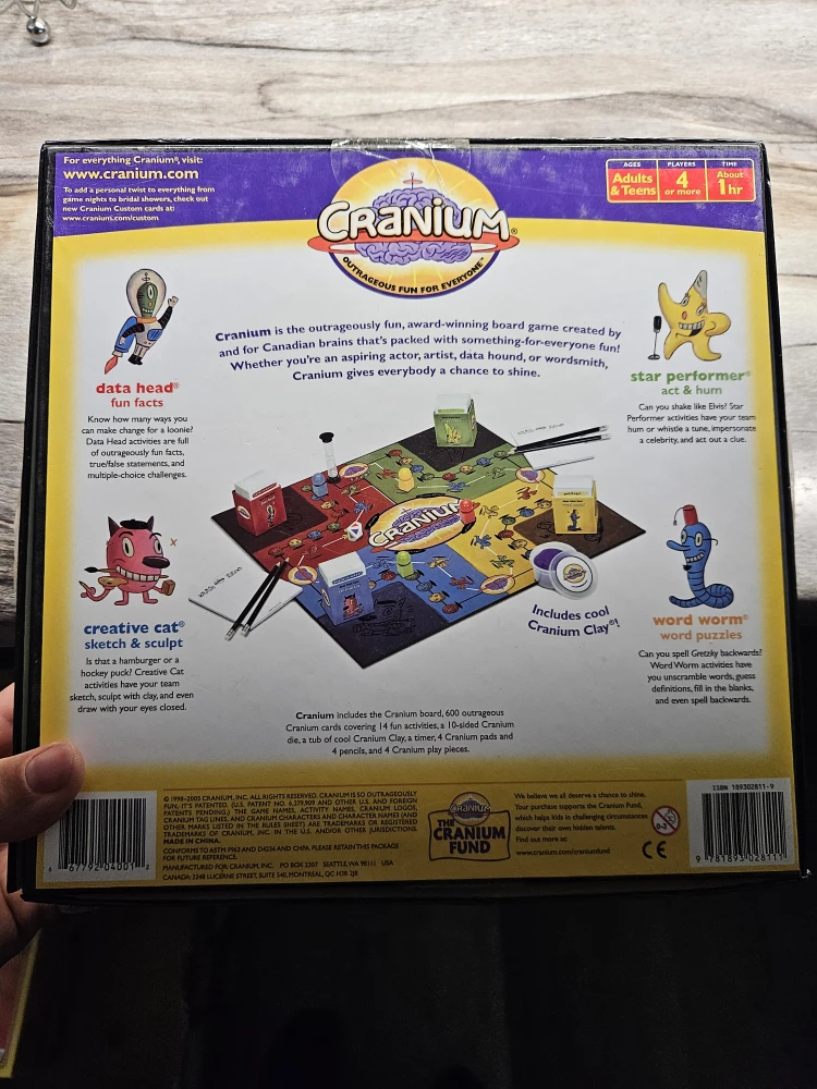 Cranium Board Game - Outrageous Fun! - photo 2