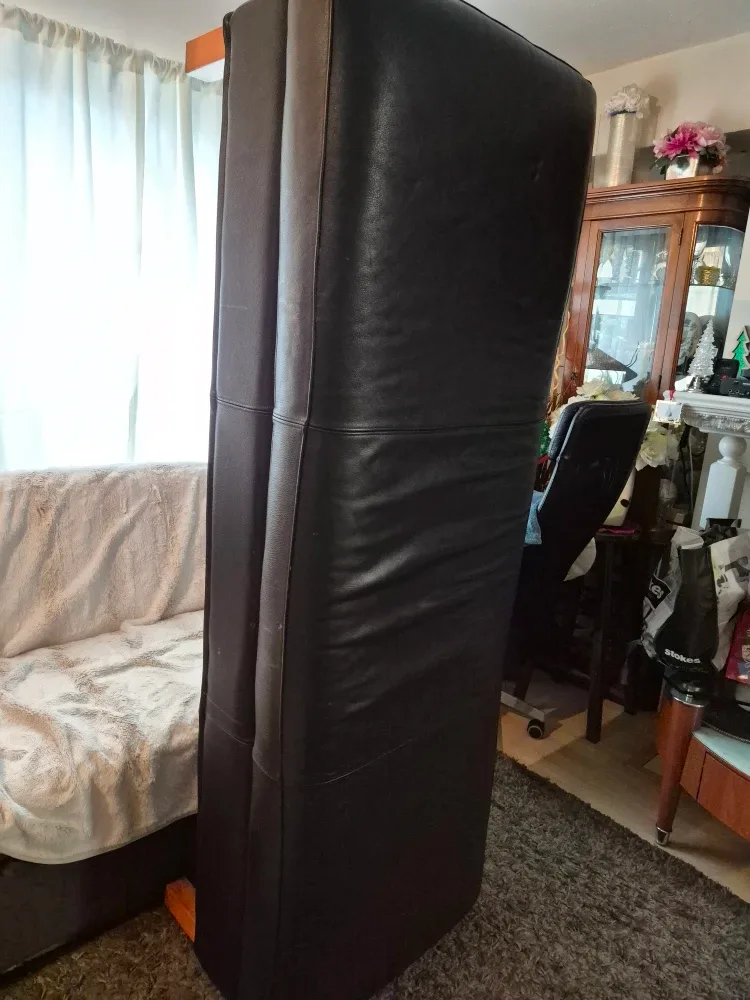 Black Leather Ottoman Bench image indicator(6)