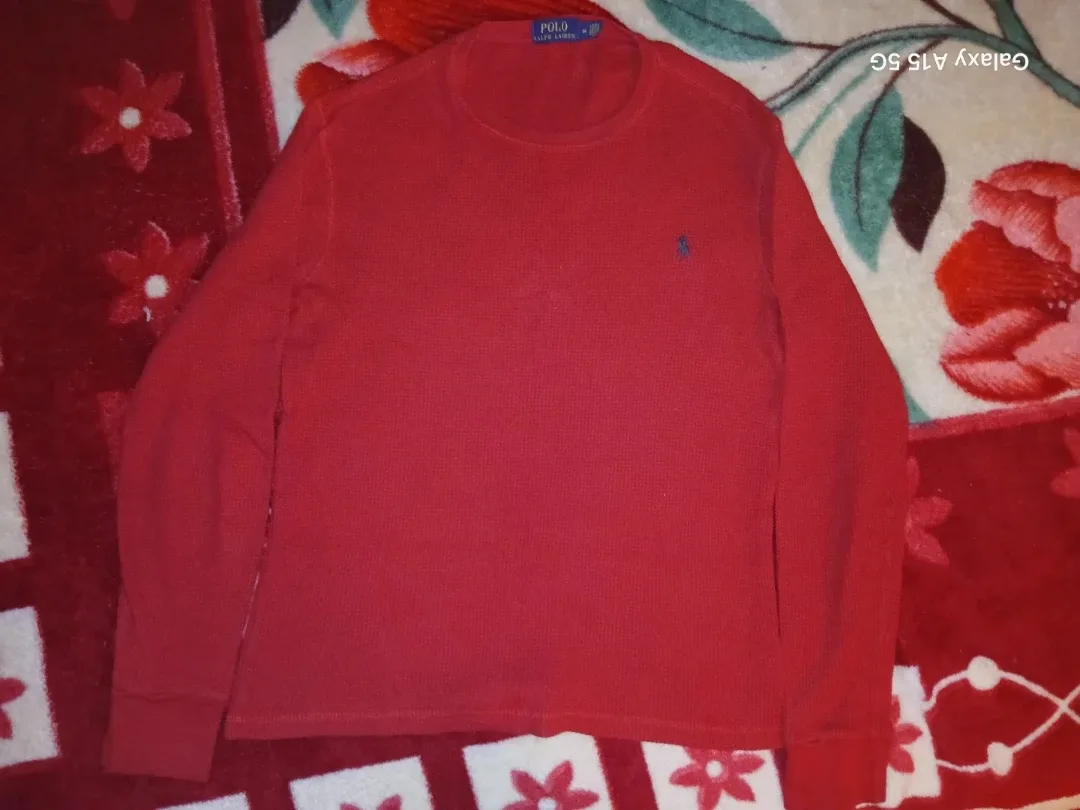 Ralph Lauren Polo Red Long Sleeve - Size M