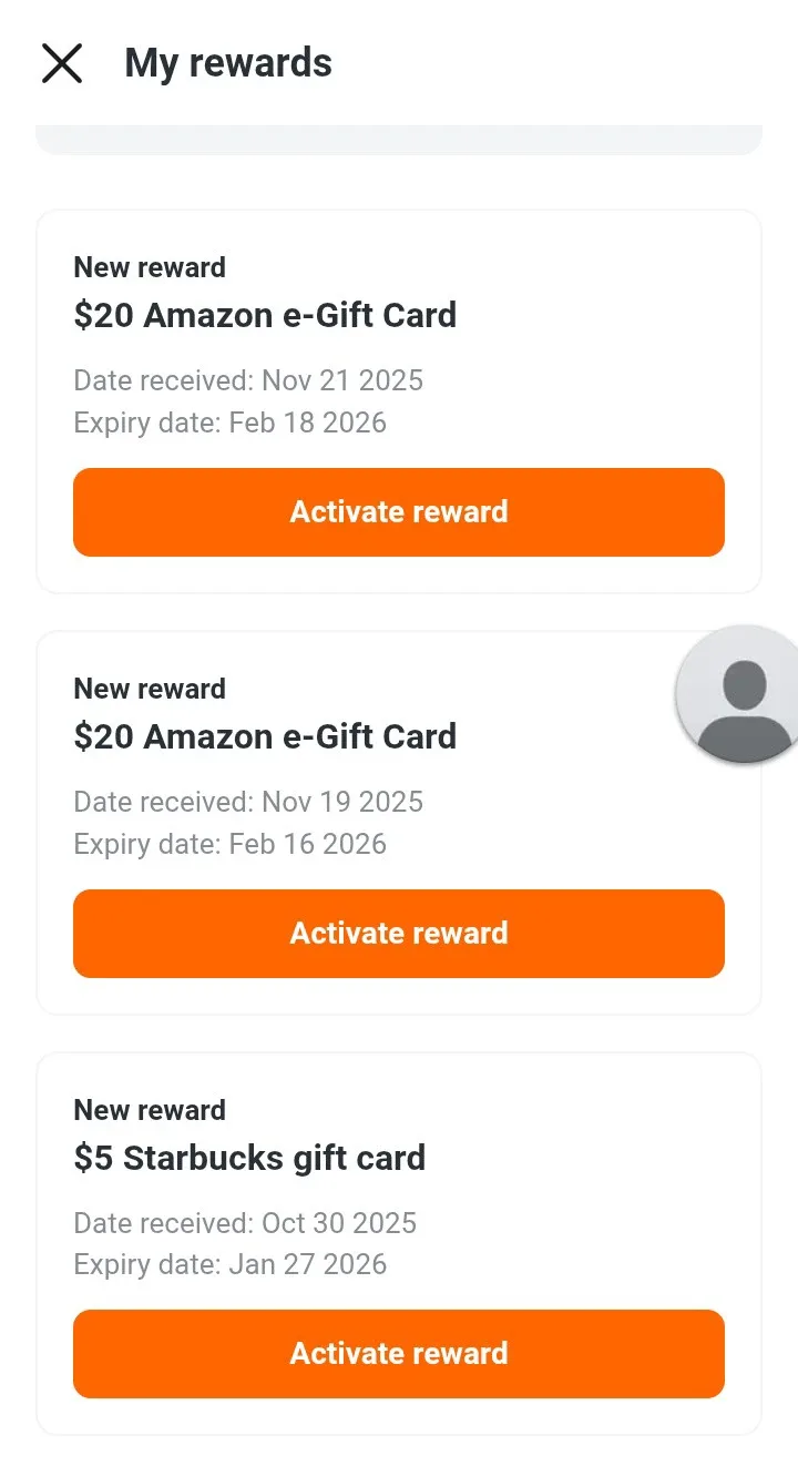 2(two) Amazon $20 e-Gift Cards