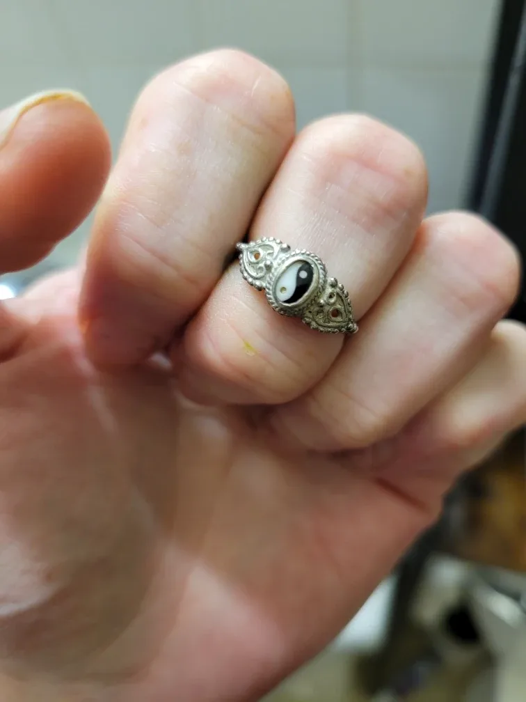 Yin Yang Silver Ring image indicator(2)