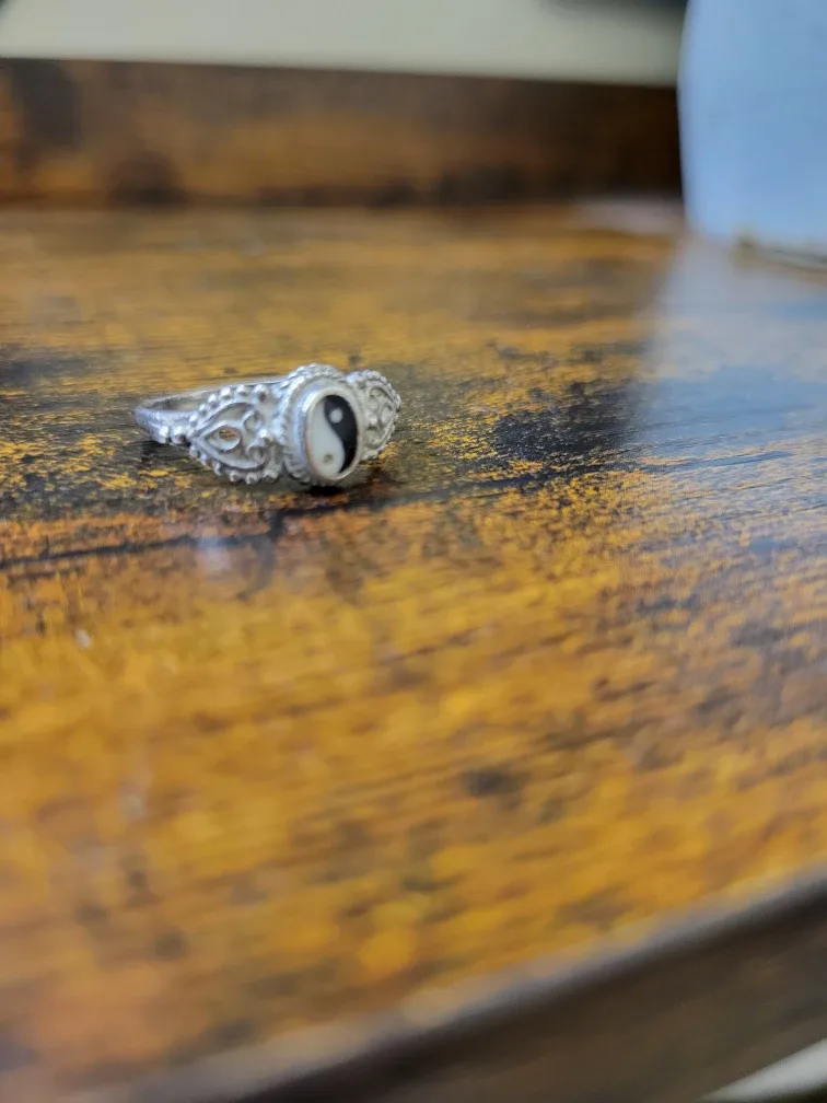 Yin Yang Silver Ring image indicator(5)