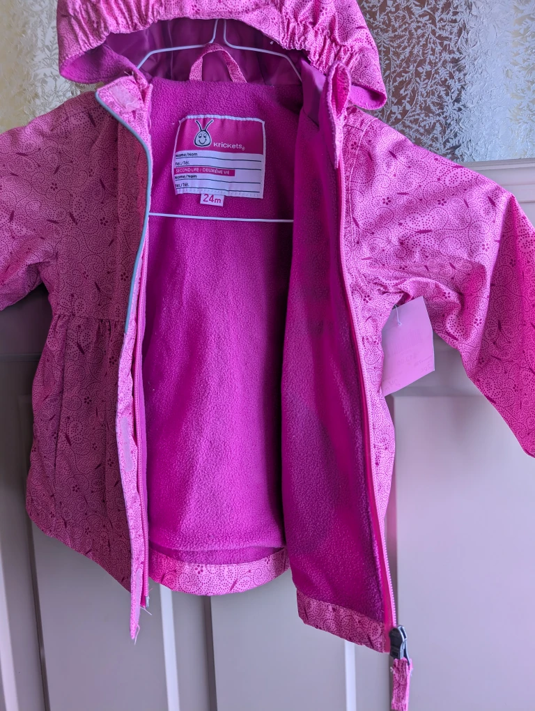Girls sz 24 months spring/fall jacket & splash pants - photo 3