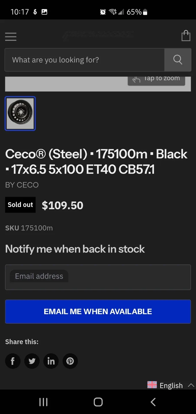 17" 5x100 Steel Wheels image indicator(5)