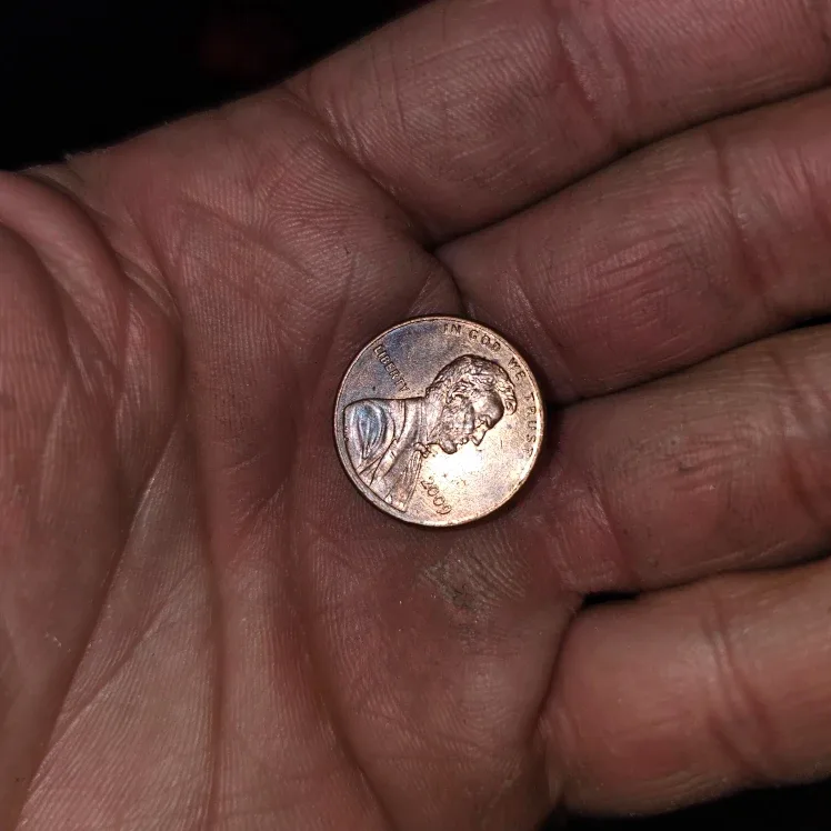 2009 discolored rare penny