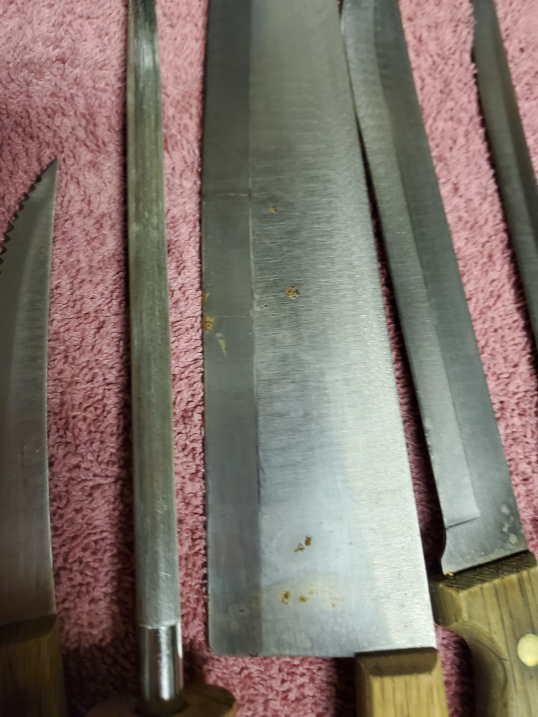 Vintage Knife Set with Wooden Block - photo 4
