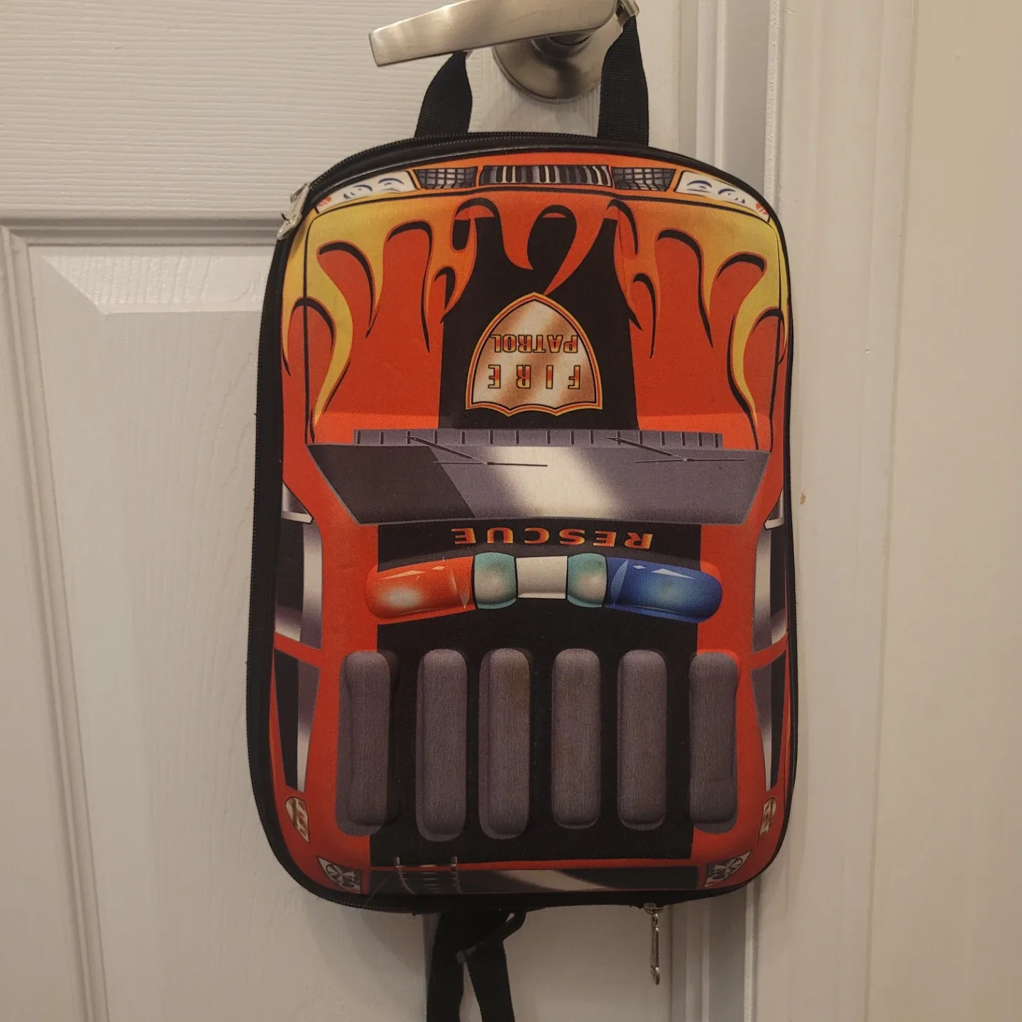 Fire Patrol Car Kids Backpack