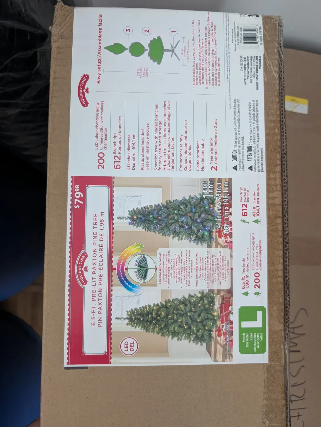 Holiday Time 6.5 ft Pre-Lit Christmas Tree thumbnail