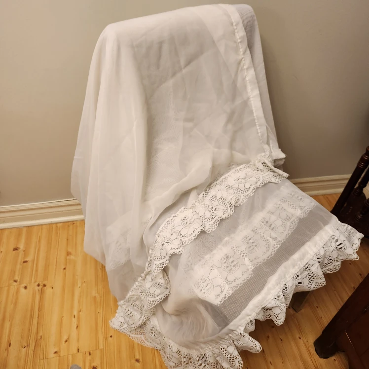 Embossed Patterned Curtains - Off White - photo 5
