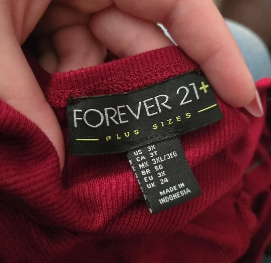Forever 21+ Burgundy Dress - Size 3X image indicator(3)