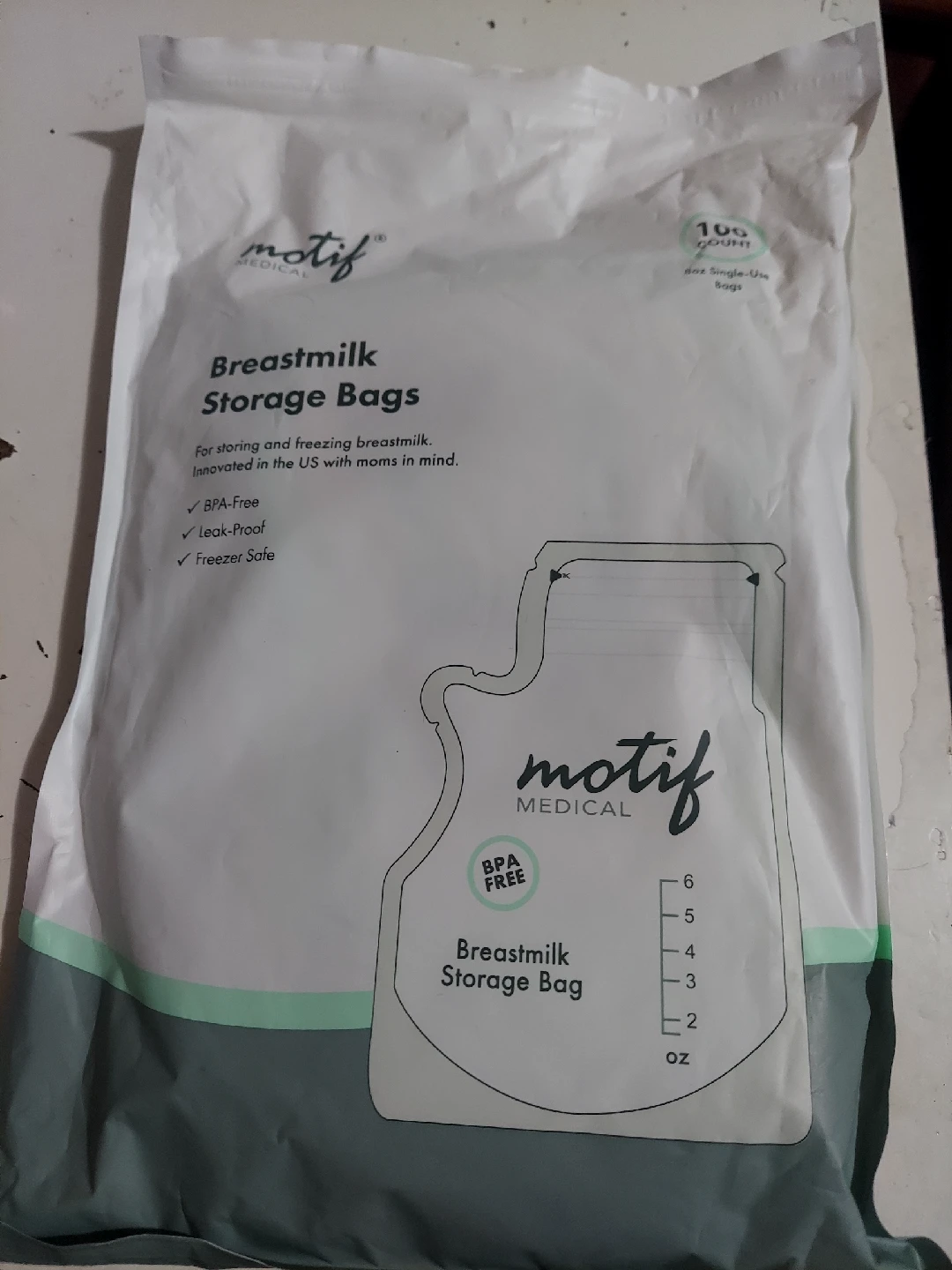 Motif Medical Breastmilk Storage Bags - 100 Count