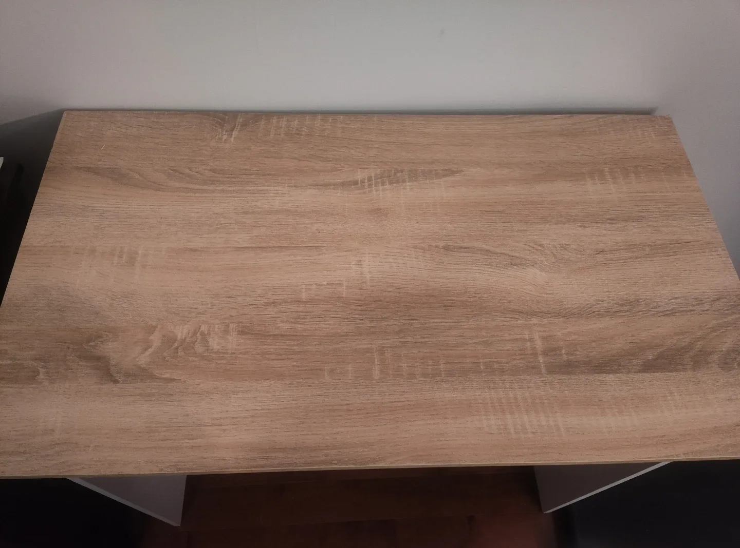 Modern Light Wood Desk – Storage Drawer + Pull-Out Tray image indicator(2)