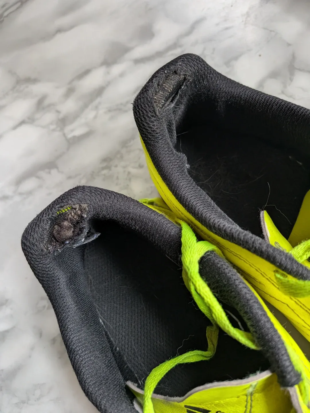 Adidas Men's size 7.5 Copa Yellow Soccer Shoes - wear on side image indicator(9)