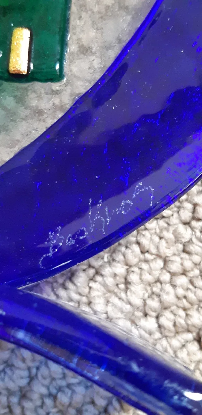 Handmade Glass Menorah image indicator(2)