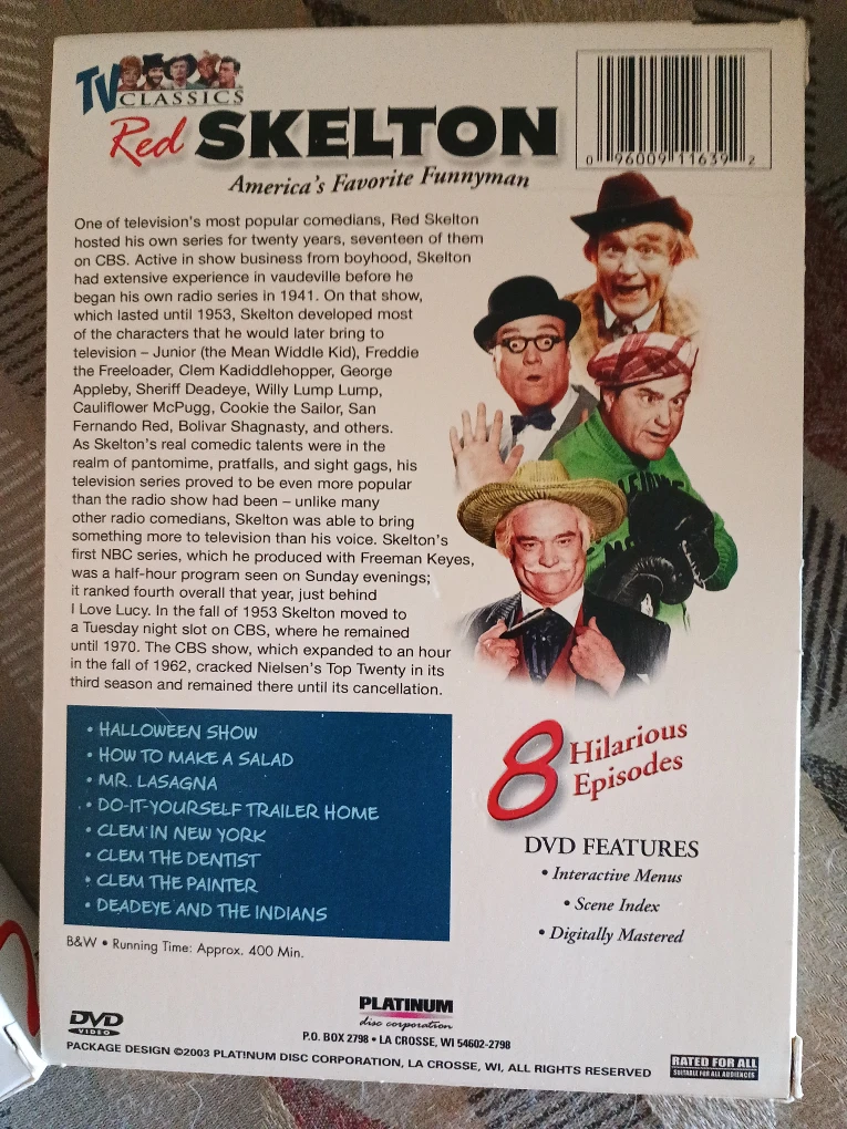 Red Skelton TV Classics DVD Set - photo 3