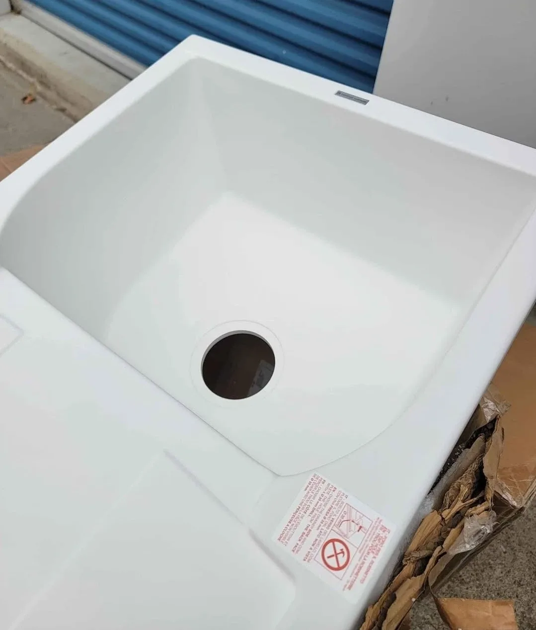 34" White Drop-In Composite Granite Sink image indicator(3)