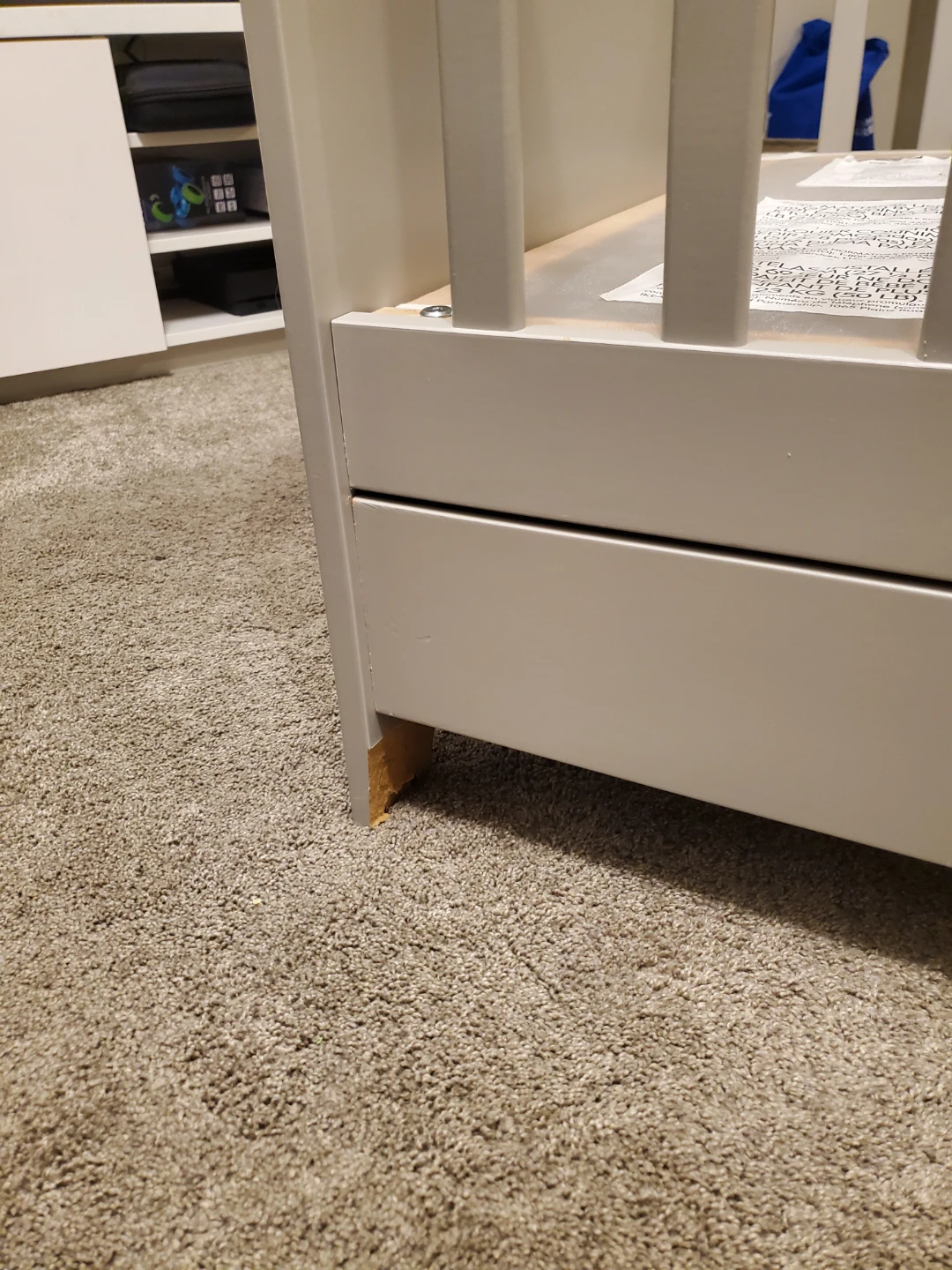 Grey Baby Crib (Ikea Gonatt) - photo 5