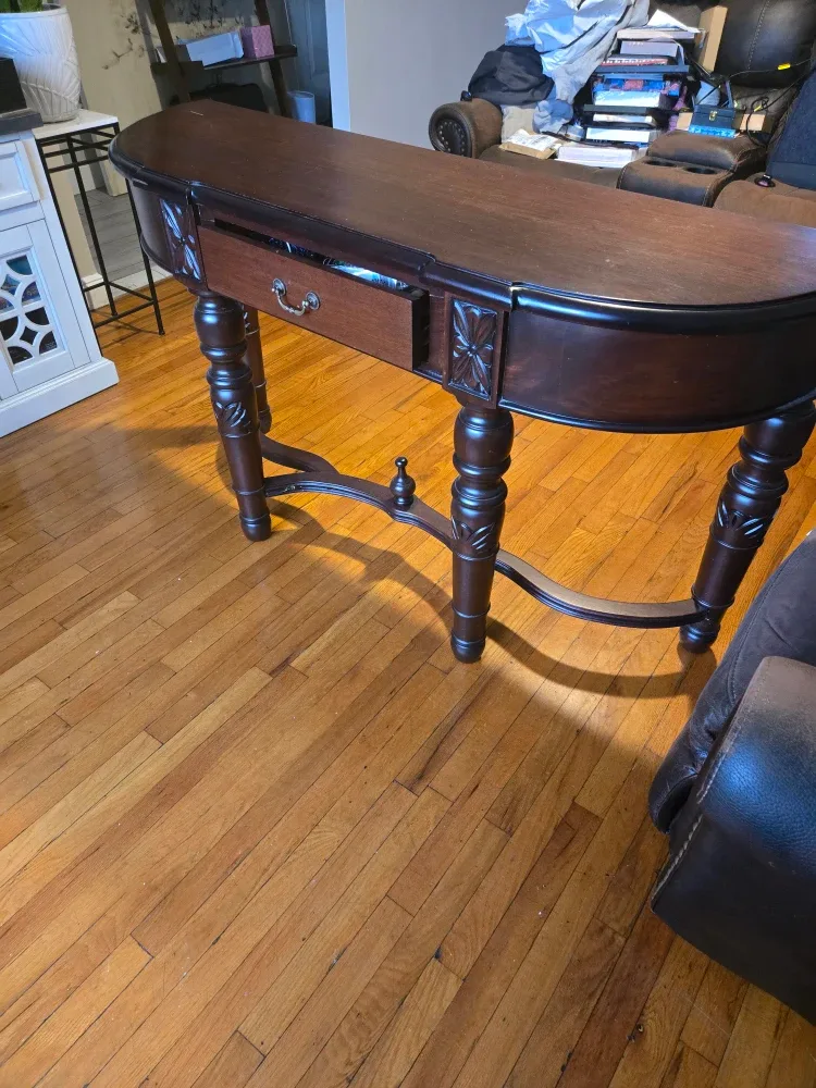 Dark Wood Console Table