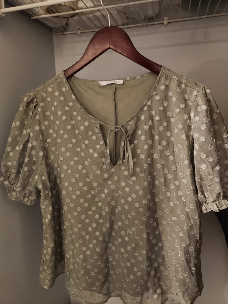 Women's Retrology Olive Green Blouse - Size PL