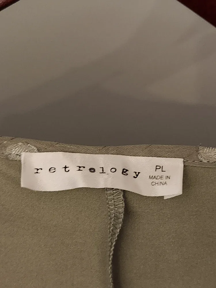 Women's Retrology Olive Green Blouse - Size PL image indicator(3)