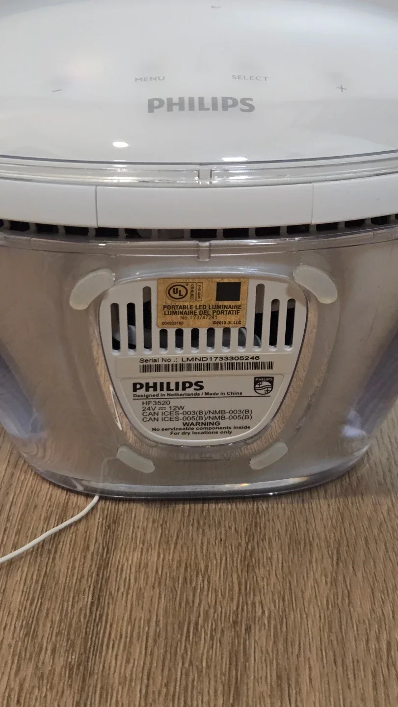 Philips HF3520 Wake-Up Light Therapy Lamp image indicator(3)