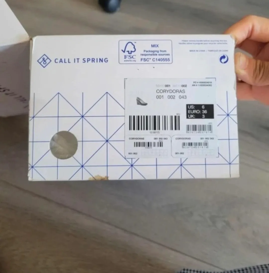 Call It Spring Black Heels - Size 6