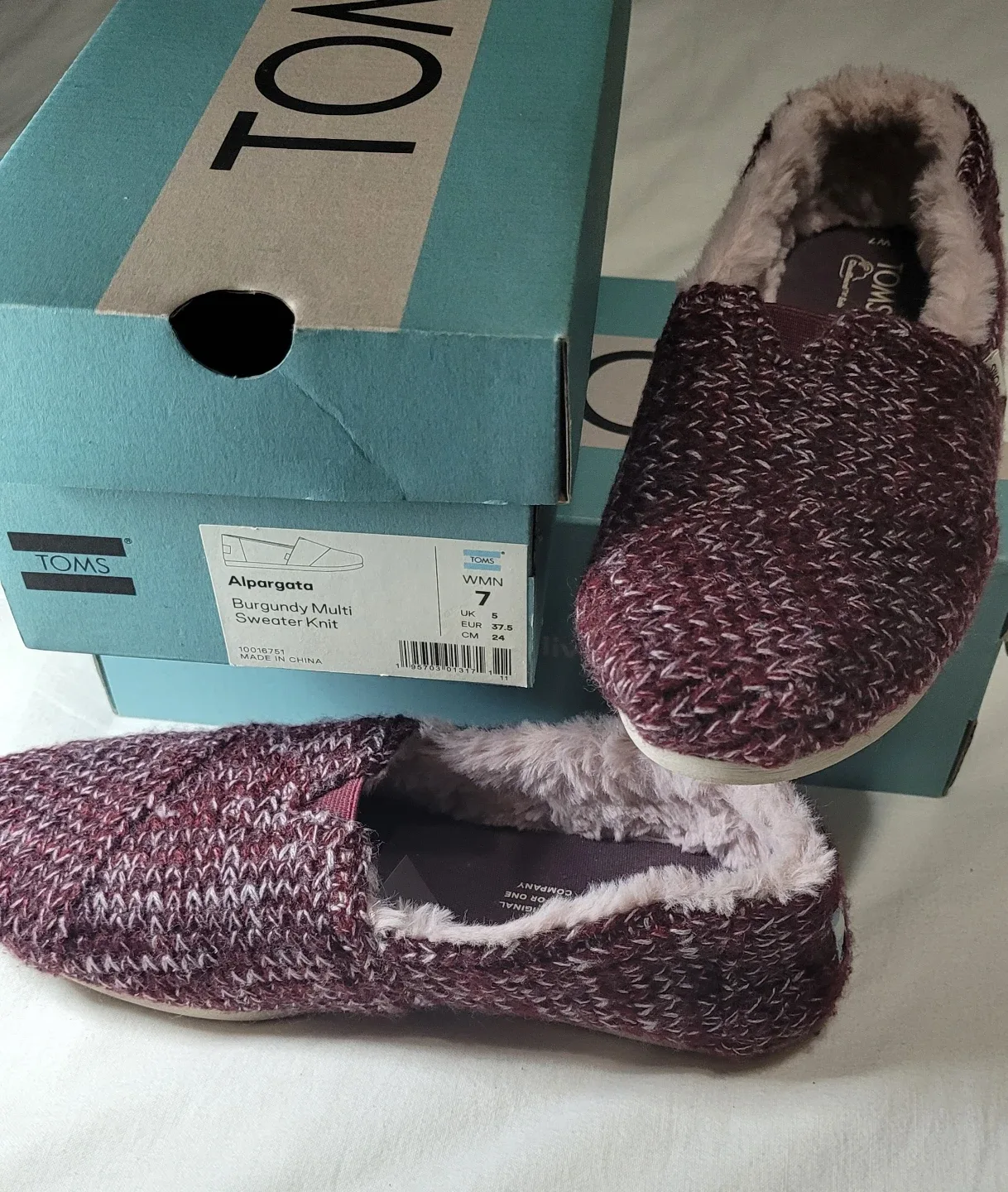 TOMS Alpargata Sweater Knit Slippers - Women's Size 7 image indicator(3)