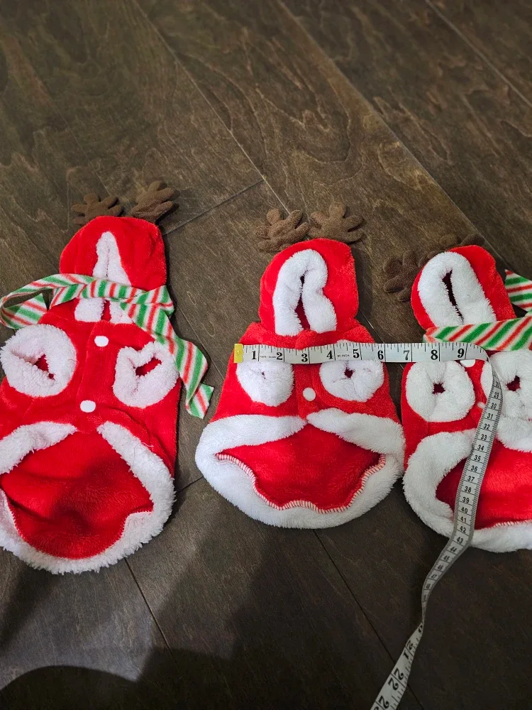 Christmas Puppy Clothes, Warm Pet Dog Cat Jacket Coat, Winter... image indicator(8)