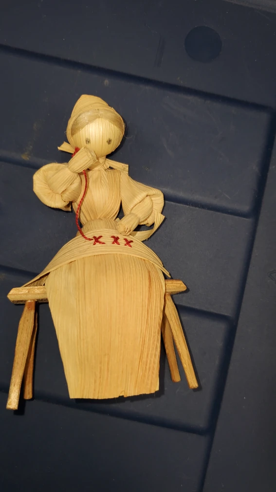 Corn Husk Doll Folk Art cross stitcher - photo 3