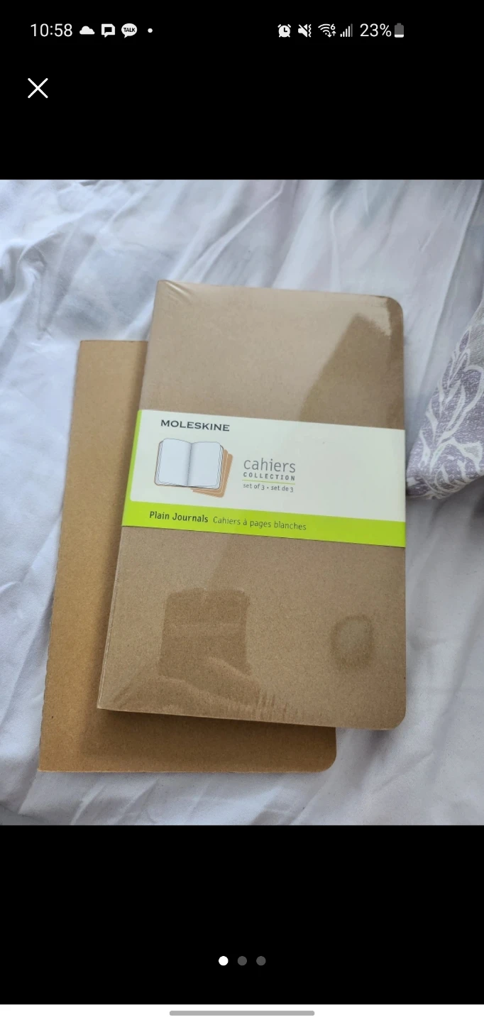 Moleskine Cahiers Collection Plain Journals - Set of 3