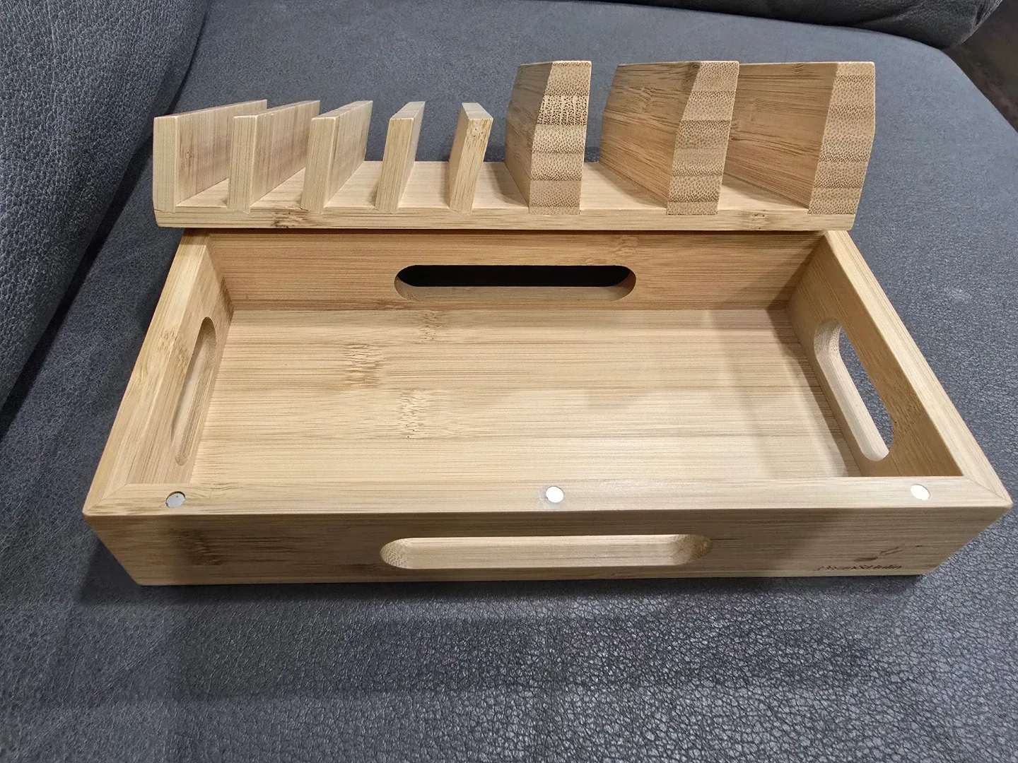 Bamboo Multi Device Charging Station Dock image indicator(7)