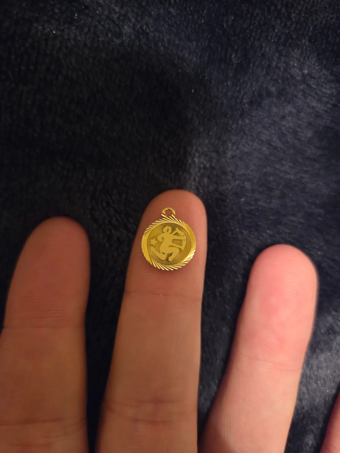 10k Yellow Gold Sagittarius "Archer" Zodiac Pendant image indicator(5)