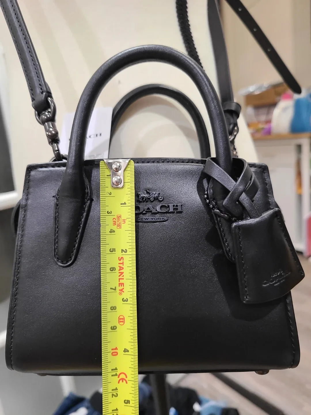 Coach Black Leather Mini Andrea Carryall image indicator(3)